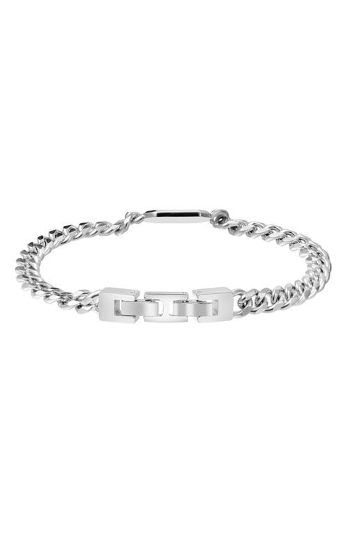 Van Heusen Tag Cuban Chain Bracelet