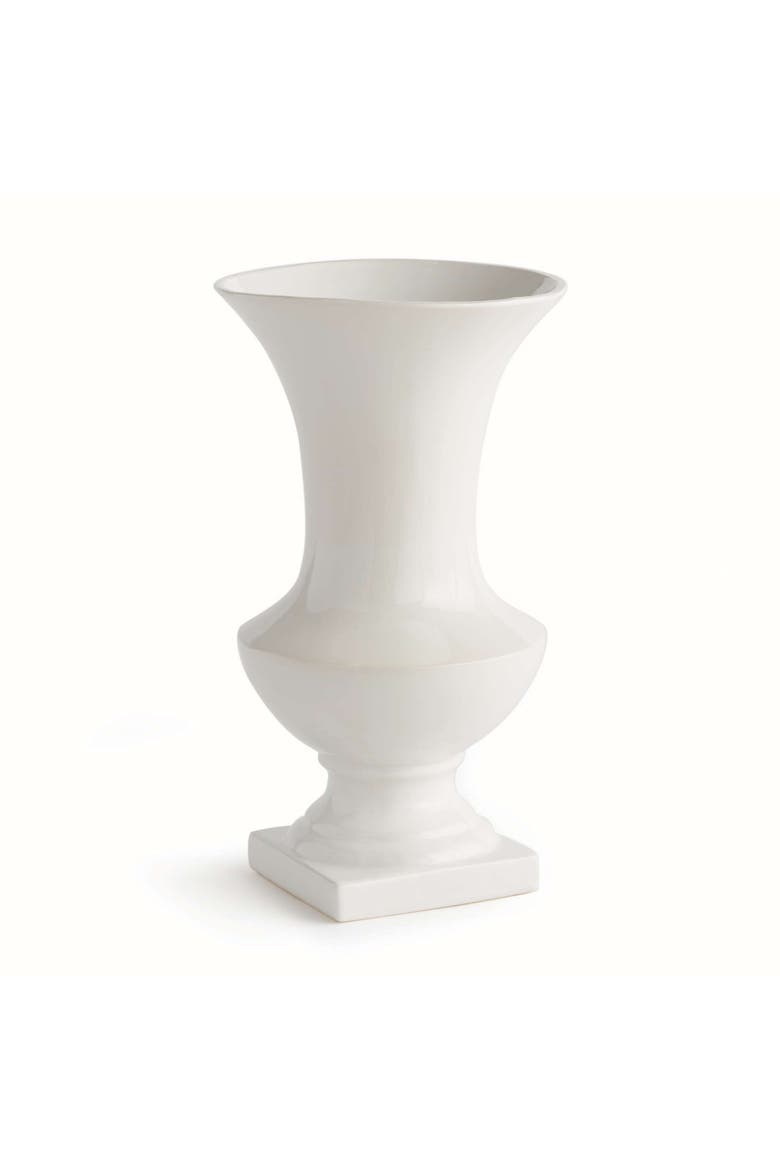 Antoinette Footed Vase, Main, color, White