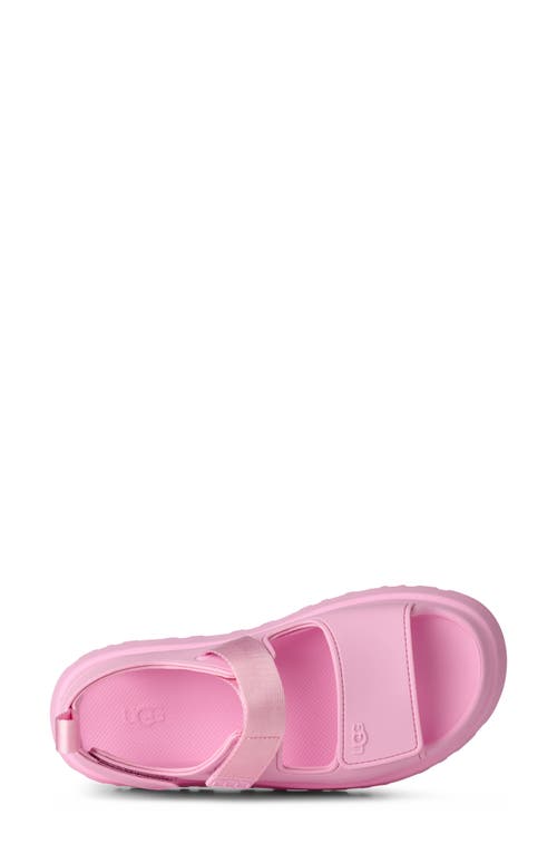 Ugg Sandals Open Toe Platform Sole Pull Tab In Pink