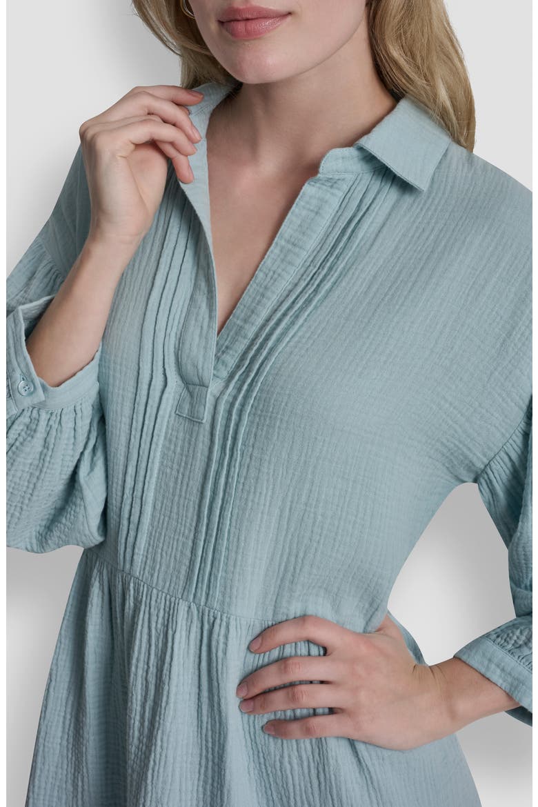 Cotton Gauze Dress, Alternate, color, MINERAL