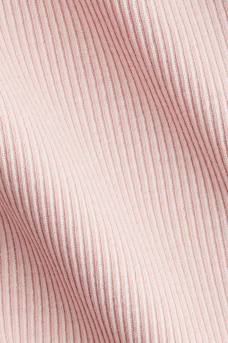 Rib-knit Frill Dress, Alternate, color, Light pink