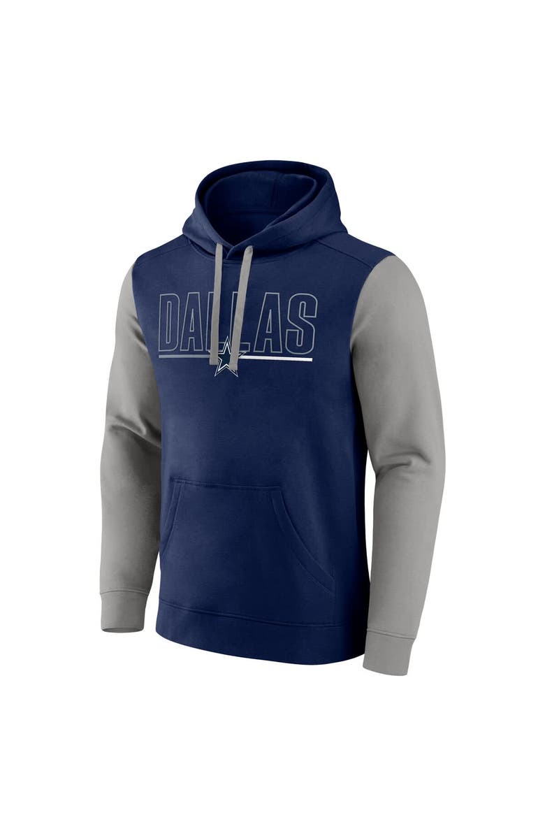FANATICS Men's Fanatics Navy Dallas Cowboys Big & Tall Outline Pullover Hoodie, Alternate, color, Navy