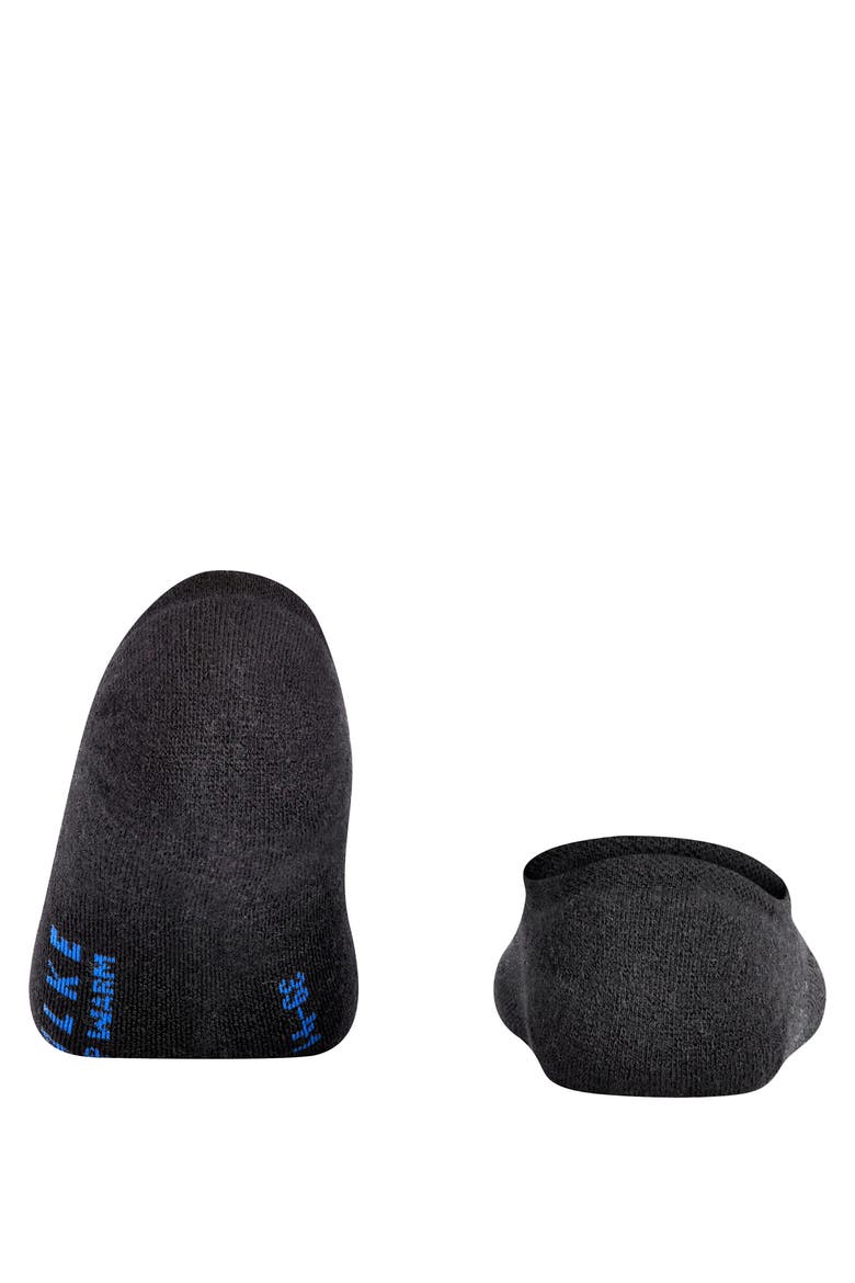 Keep Warm Wool No Show Socks, Alternate, color, Black