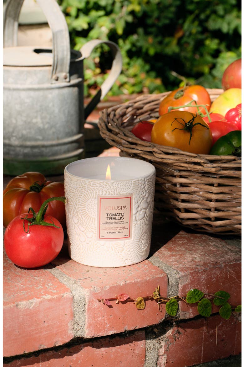 Tomato Trellis Luxe Classic Candle, Alternate, color, TOMATO TRELLIS