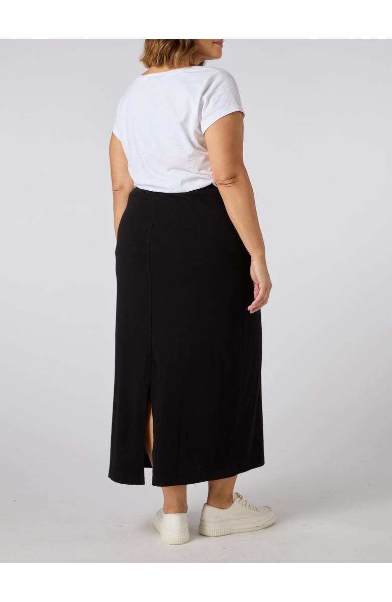 Live Unlimited Jersey Midi Skirt, Alternate, color, Black