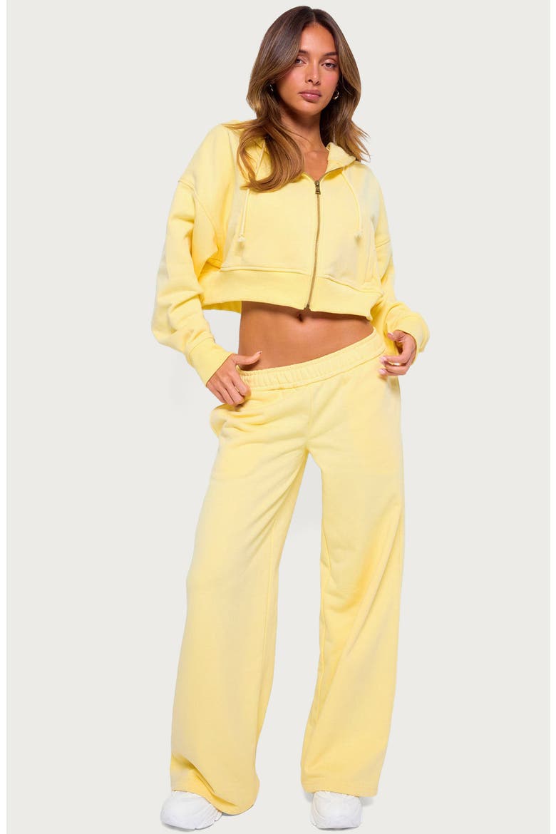 Byrdi Low Rise Wide Leg Sweatpants, Alternate, color, YELLOW