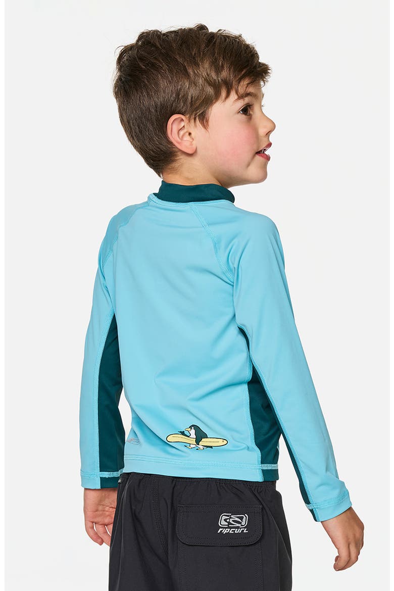 Kids' Paddle Out Art UPF 50+ Long Sleeve Rashguard, Alternate, color, WAVE POOL