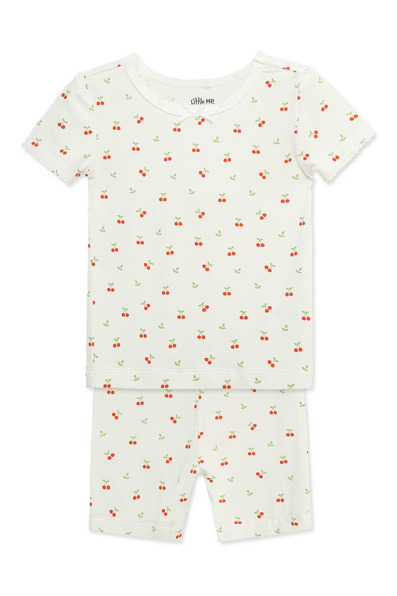 2-Pack Cherry Print Stretch Viscose Pajama Sets, Alternate, color, PEACH