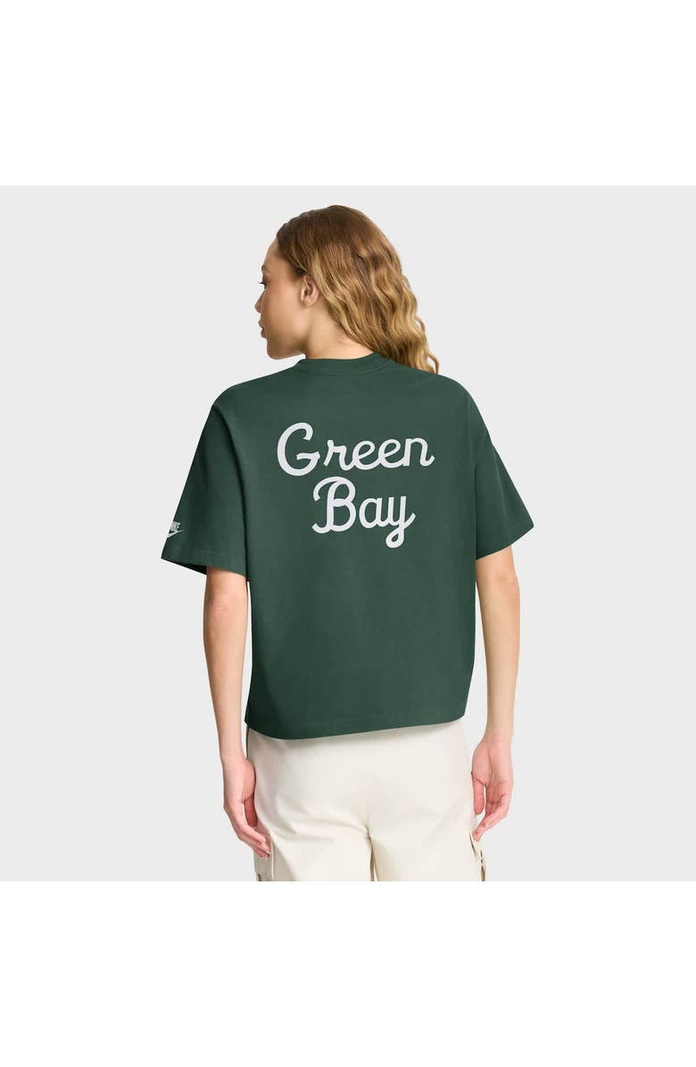 Nike Women's Nike Green Green Bay Packers Rewind Pocket Boxy T-Shirt, Alternate, color, Green