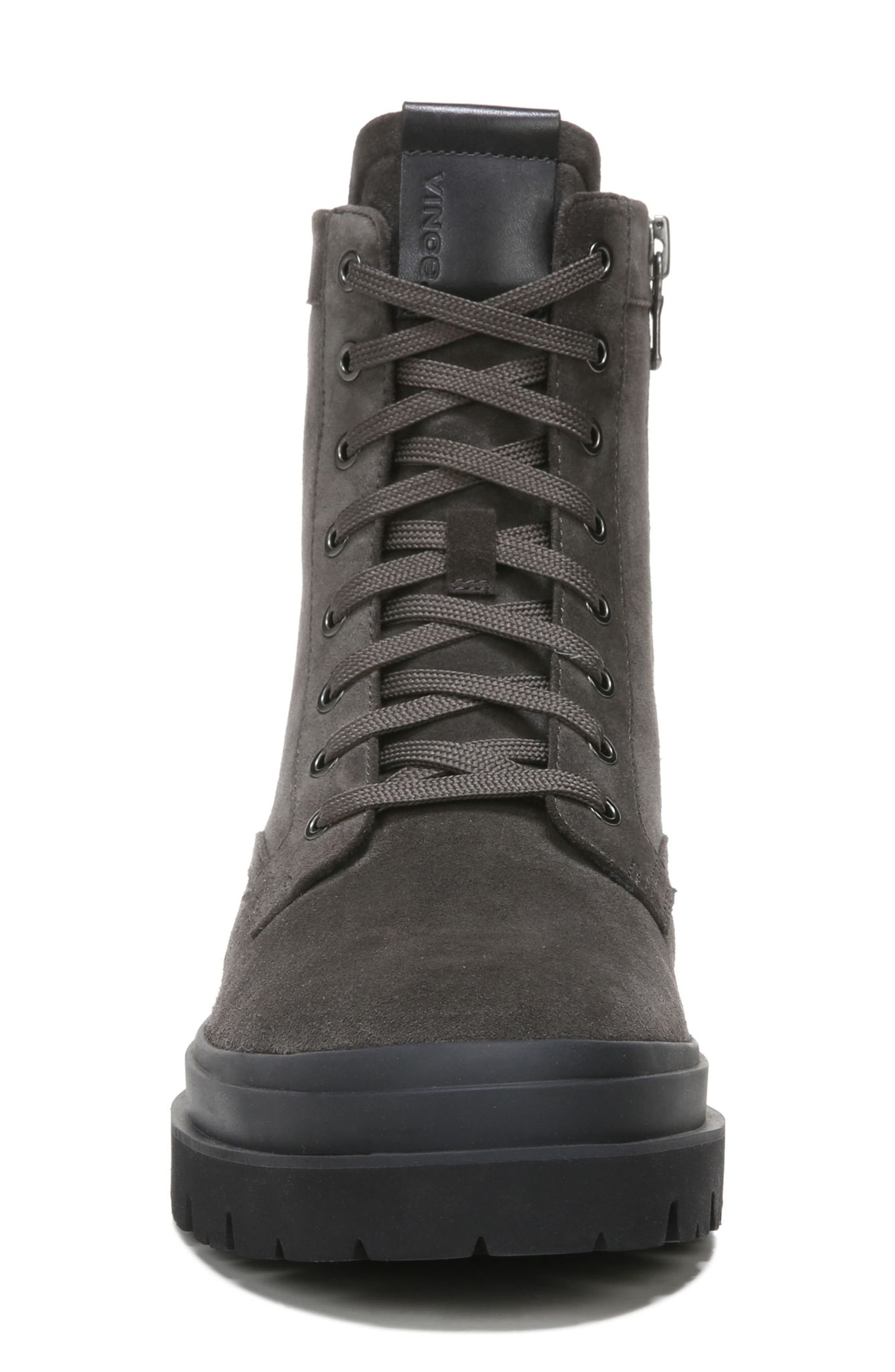 Vince Raider Water Repellent Combat Boot, Alternate, color, Graphite