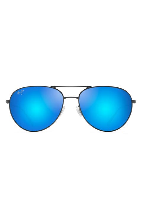 Walaka 57mm PolarizedPlus2® Aviator Sunglasses