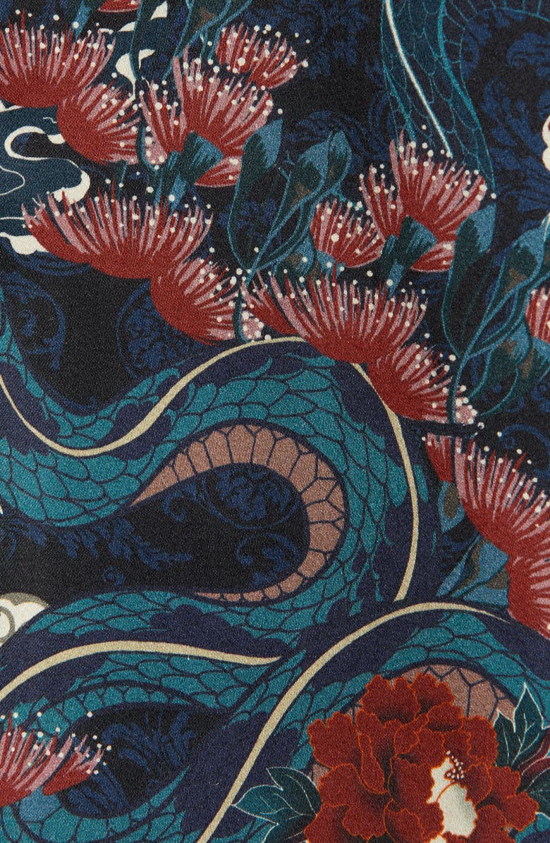 Topman Skinny Fit Japan Print Suit Jacket, Alternate, color,