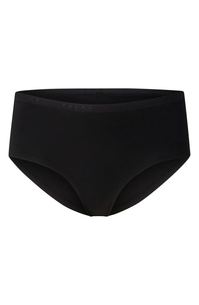 Falke Daily Climate Cotton Blend Hipster Briefs, Alternate, color, Black
