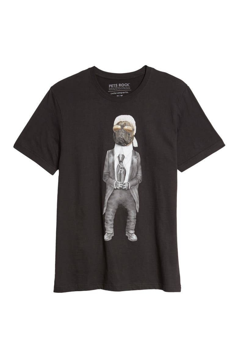x Pets Rock Carl Graphic Tee, Alternate, color, BLACK