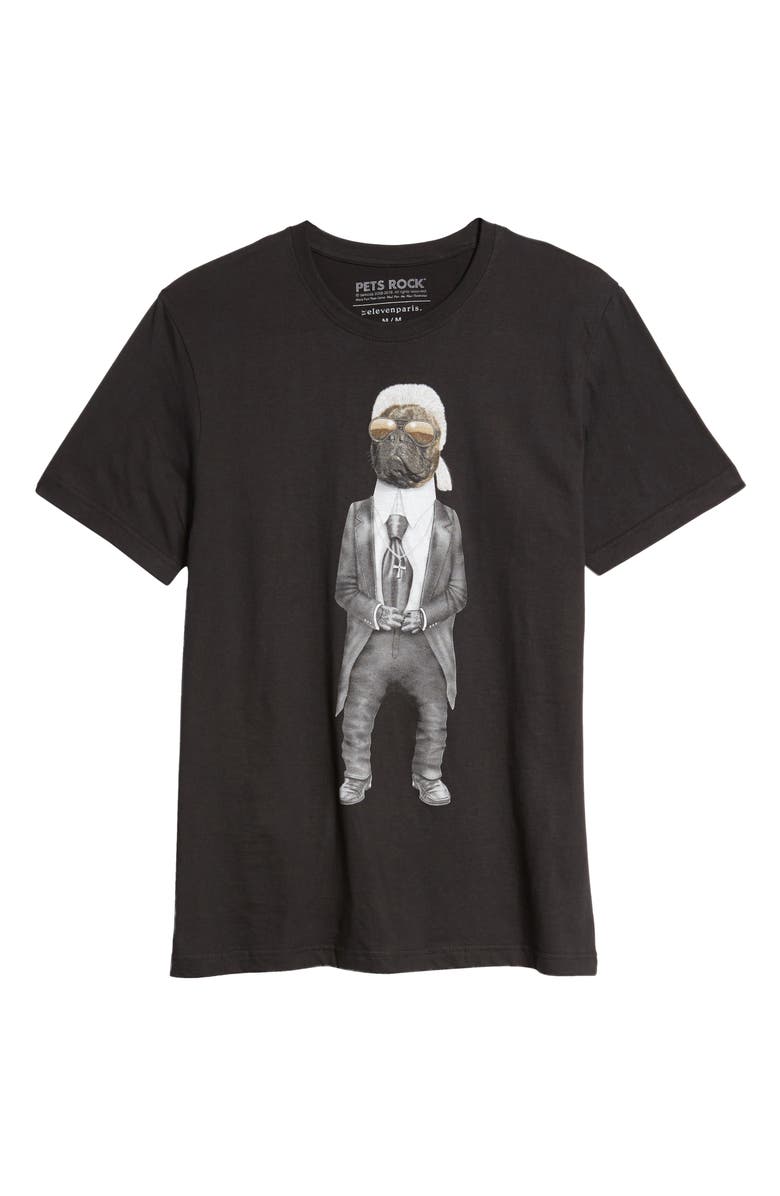 elevenparis x Pets Rock Carl Graphic Tee, Alternate, color,