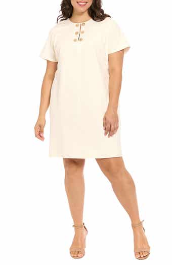 London Times Novelty Trim Shift Dress