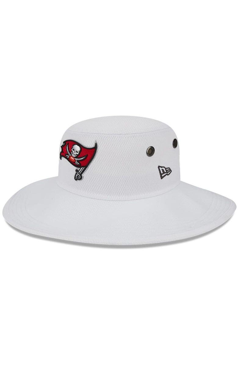 New Era Men's New Era White Tampa Bay Buccaneers 2023 NFL Training Camp Panama Bucket Hat, Main, color, White
