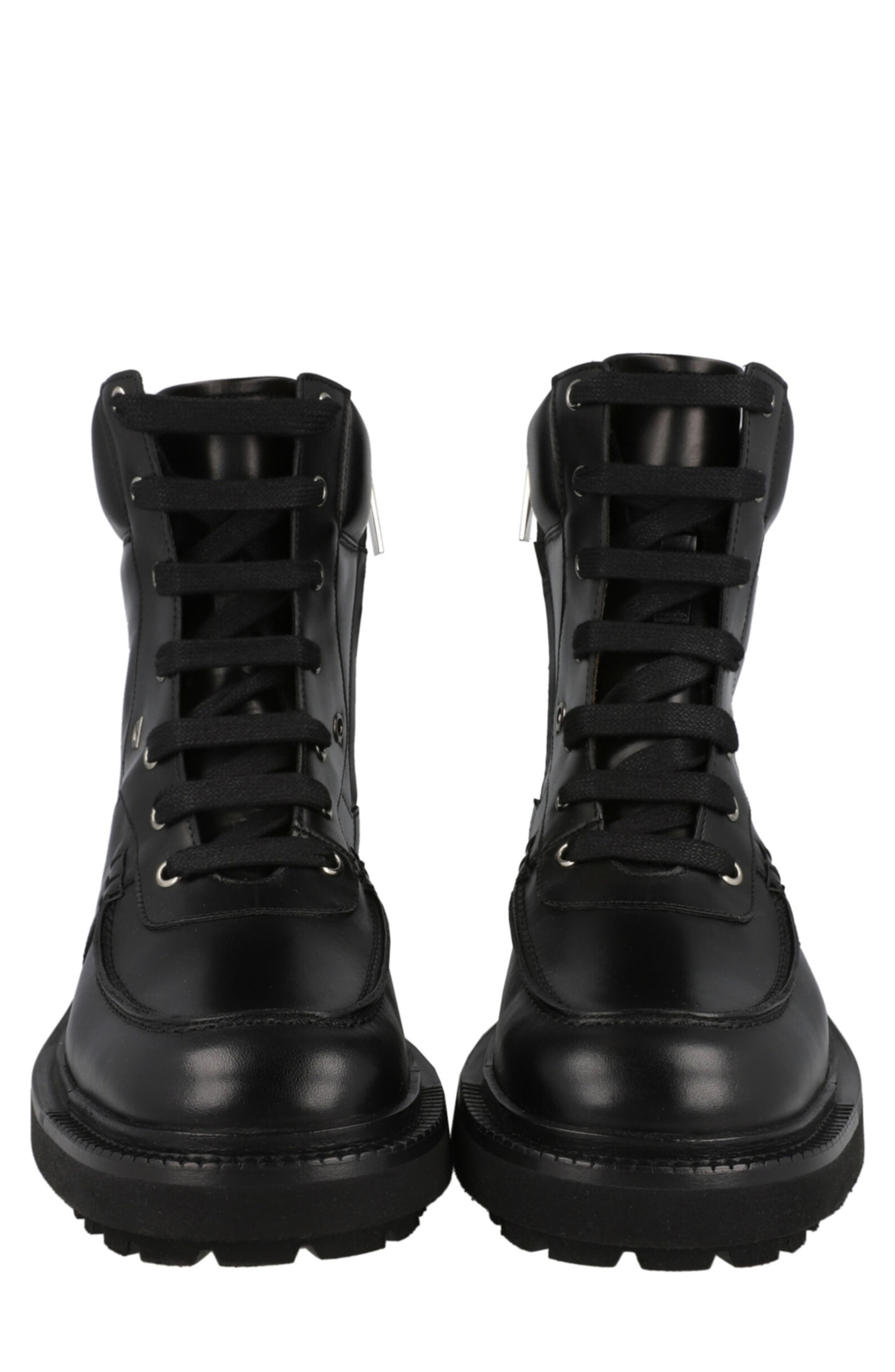 FERRAGAMO Greenwich Lace-Up Boot, Alternate, color, Black