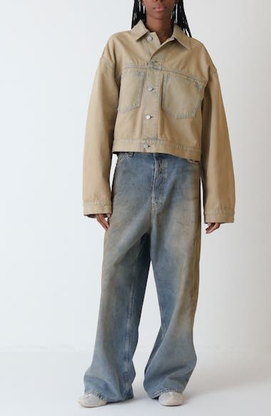ジャケット・アウター ALOUND SIDE ZIP DENIM JACKET M 3.1 Phillip Lim Women's Hybrid Denim Flight Jacket | A.K. Rikk's
