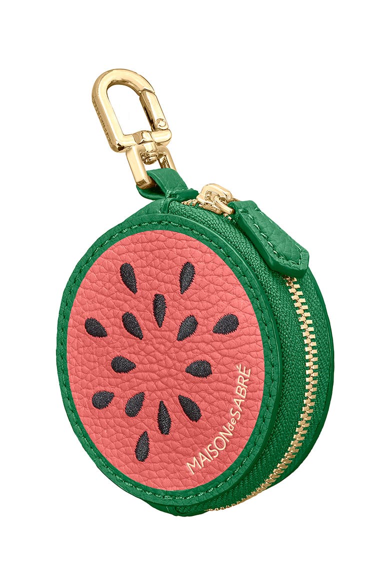 The SABRÉMOJI Fruit Coin Purse, Alternate, color, Watermelon