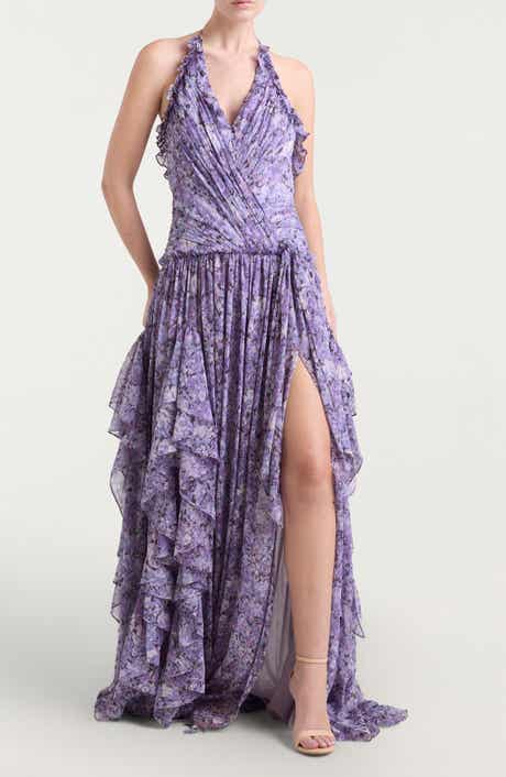 Cinq à Sept Agatha Painted Hydrangea Gown