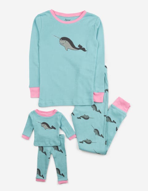 Girls 2-pc. Cotton Pajamas with Matching Doll Accessory - Animal Prints (Toddler, Little Kid & Big Kid)