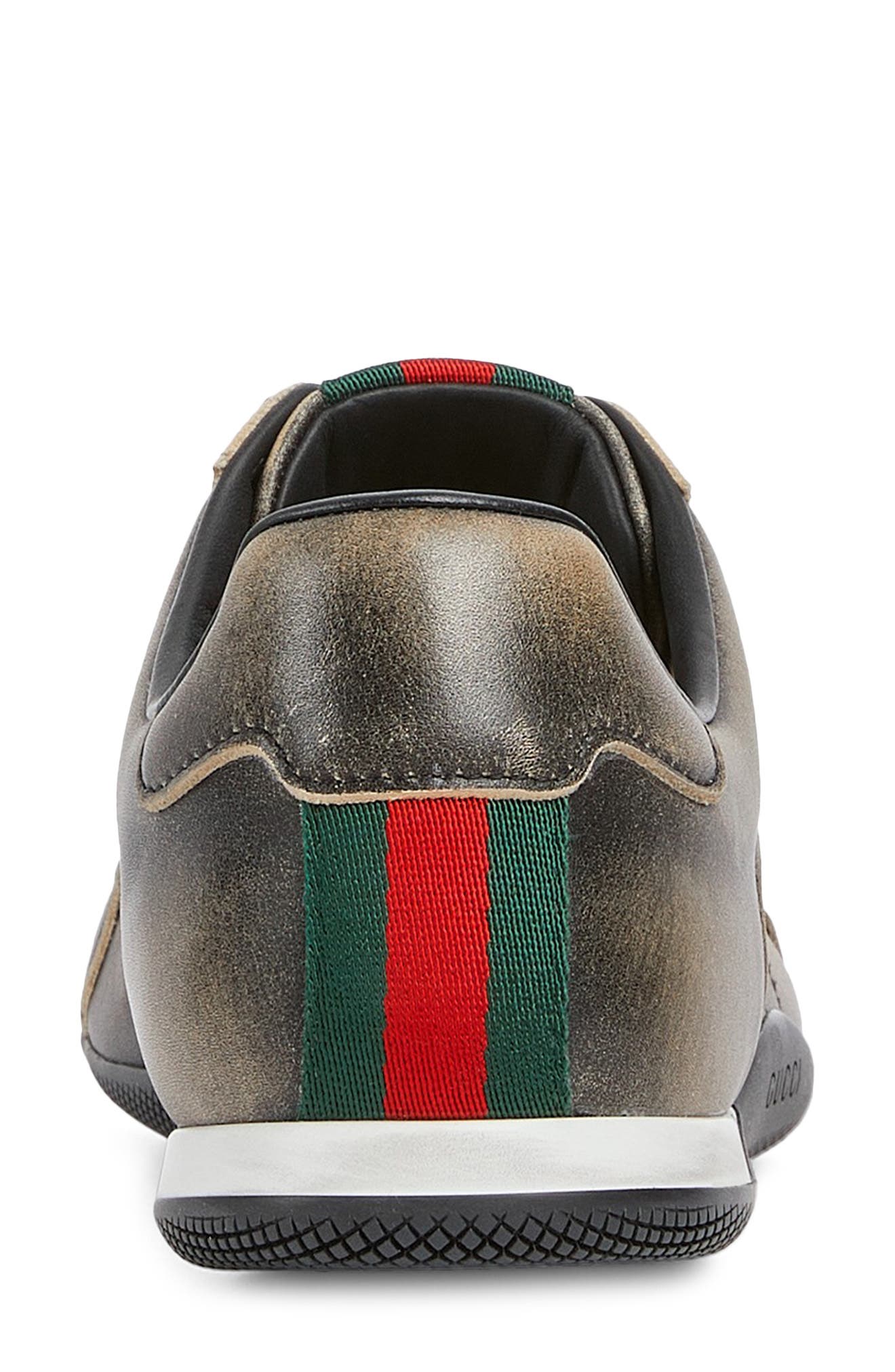 Gucci Elan Low Top Sneaker, Alternate, color, Brown