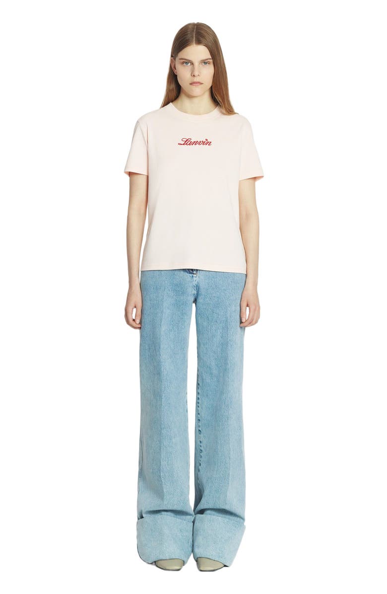 Lanvin EMBROIDERED T-SHIRT, Main, color, 