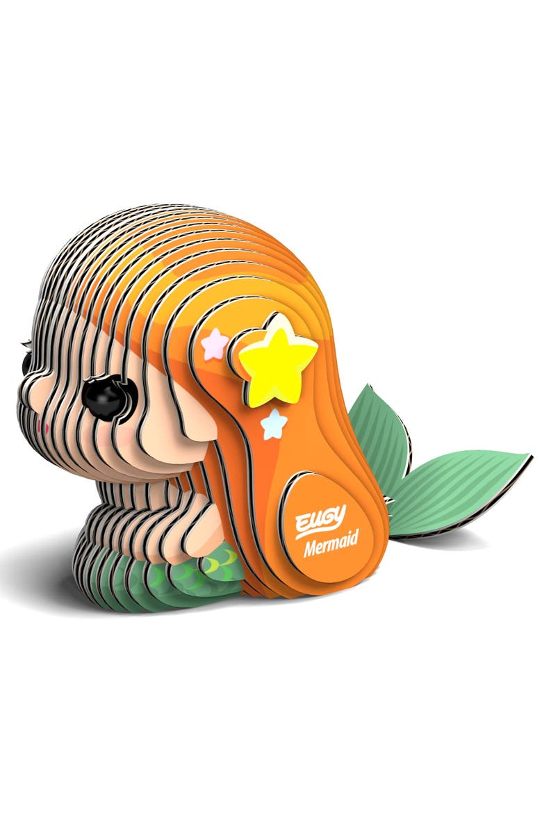 Mermaid 3D Puzzle, Alternate, color, No Color