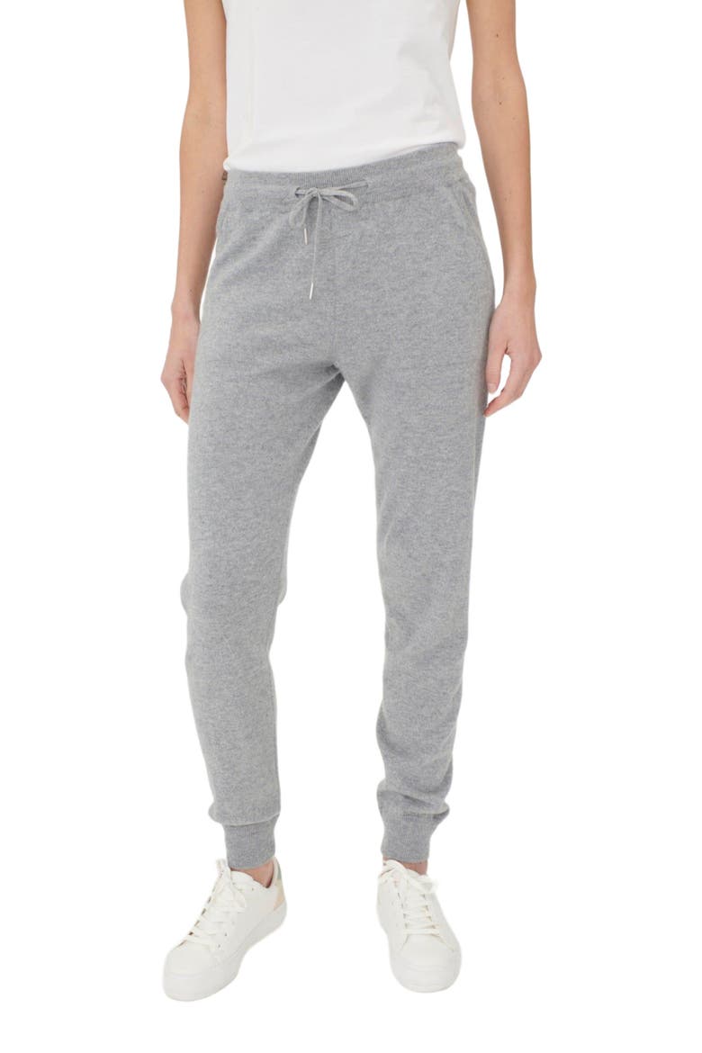 Cuffed Cashmere Jogger, Alternate, color, vapor blue