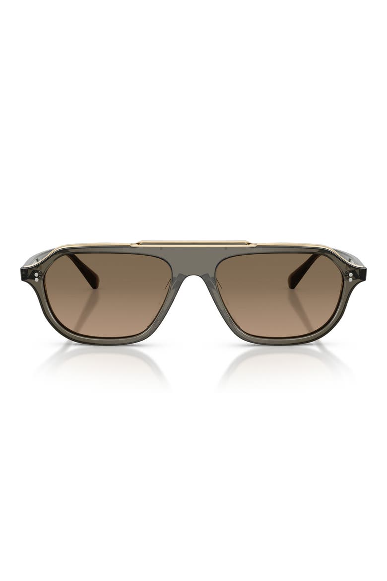 58mm Estin Polarized Irregular Sunglasses, Main, color, INKWELL / SANDSTONE