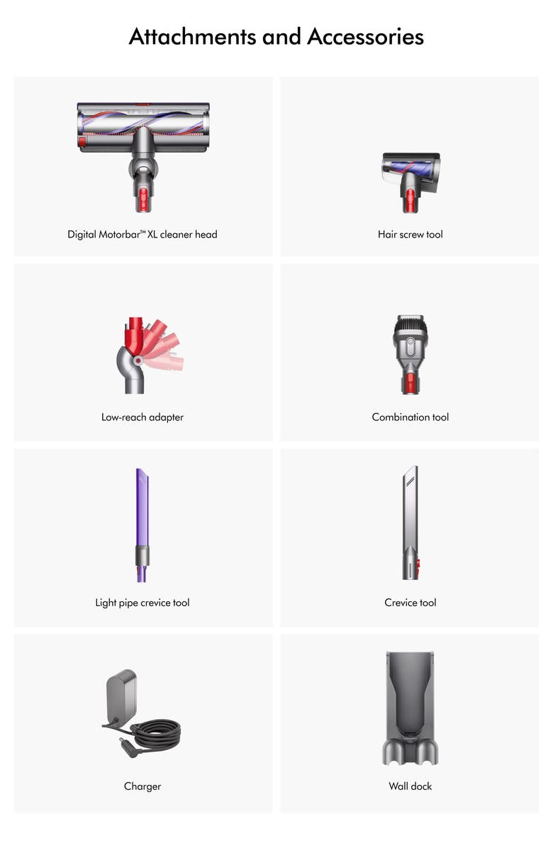 Dyson Outsize Extra Vacuum - Nickel/Iron - Refurbished, Alternate, color, Multi