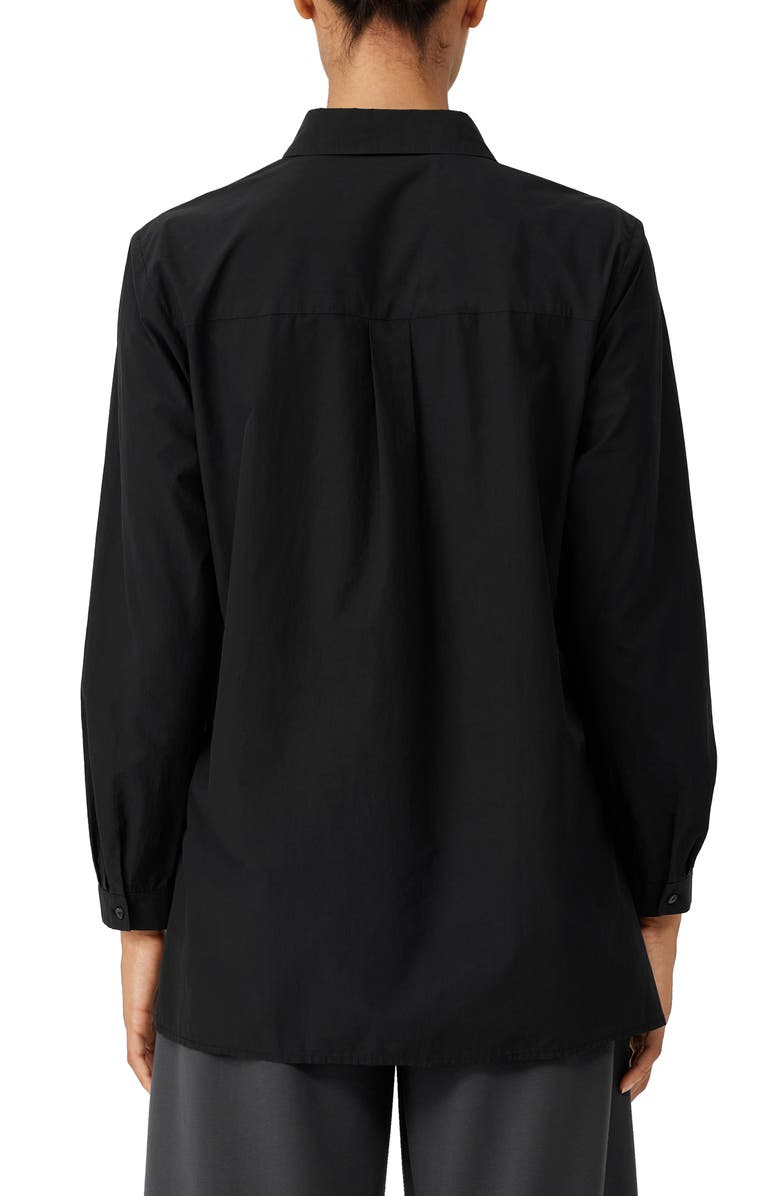 Eileen Fisher Classic Collar Easy Organic Cotton Button-Up Shirt, Alternate, color, 