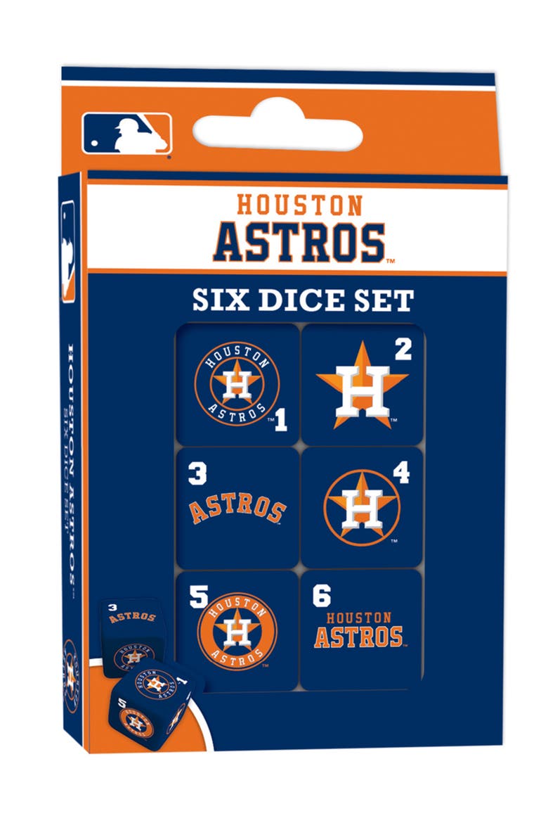 Houston Astros Dice Set - 19mm, Main, color, Multicolor