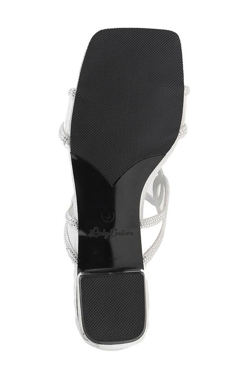 Lady Couture Fab Rhinestone Slide Flat In Animal Print