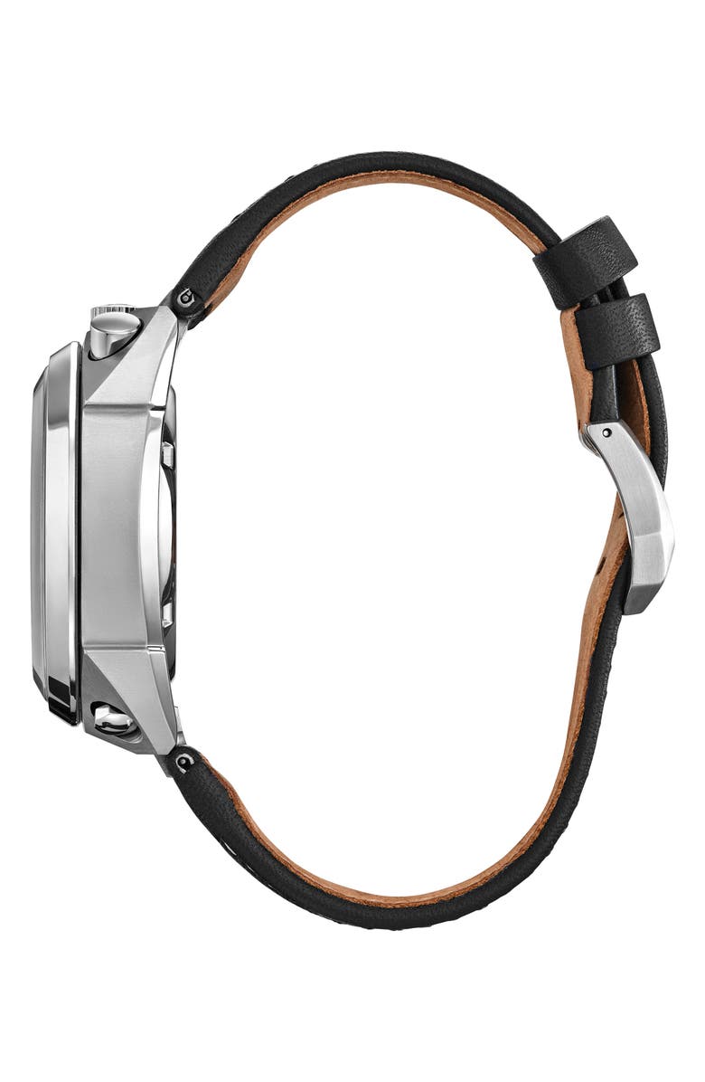 Citizen Promaster Tsuno Chronograph Racer Super Titanium<sup>™</sup> Leather Strap Watch, 43.3mm, Alternate, color, 