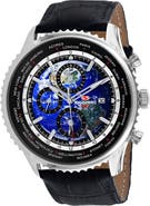 Seapro World Timer Quartz Strap Watch, 47mm
