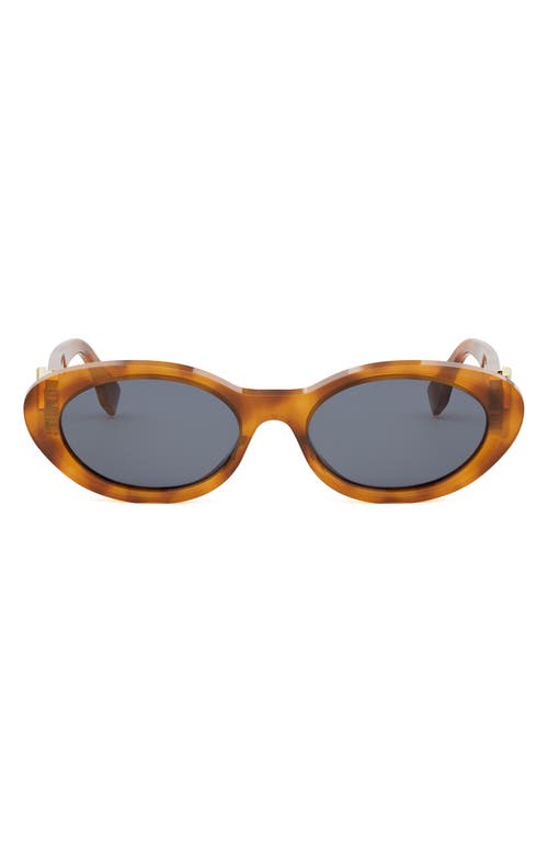 Fendi Womens Brown Fe40140u Cat-eye Tortoiseshell Acetate Sunglasses In Havana/other/blue