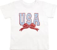 Sweet Wink USA Stars & Bow Patch Short Sleeve T-Shirt
