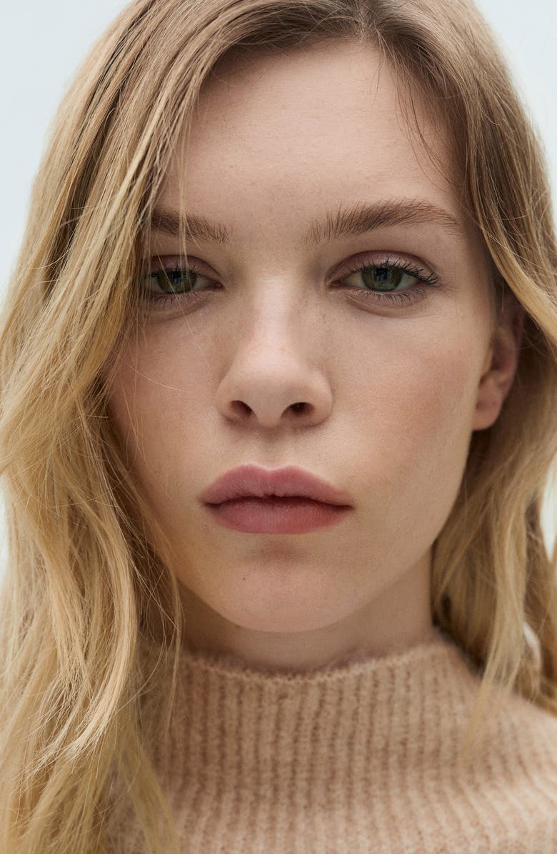 MANGO Perkins Collar Stripe Sweater, Alternate, color,