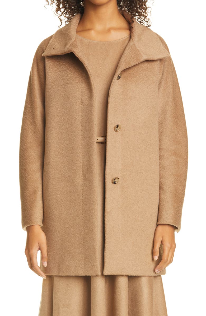 Max Mara Oliato Camel Hair Belted Coat, Main, color,