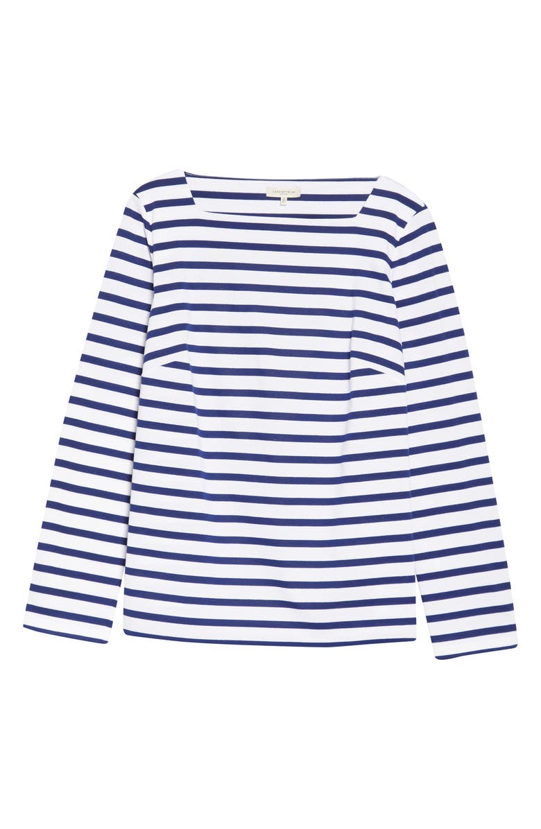 Lafayette 148 New York Women's Keene Stripe Cotton Top, Alternate, color,