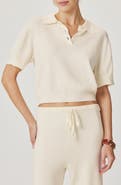 Splendid Christa Crop Polo Sweater