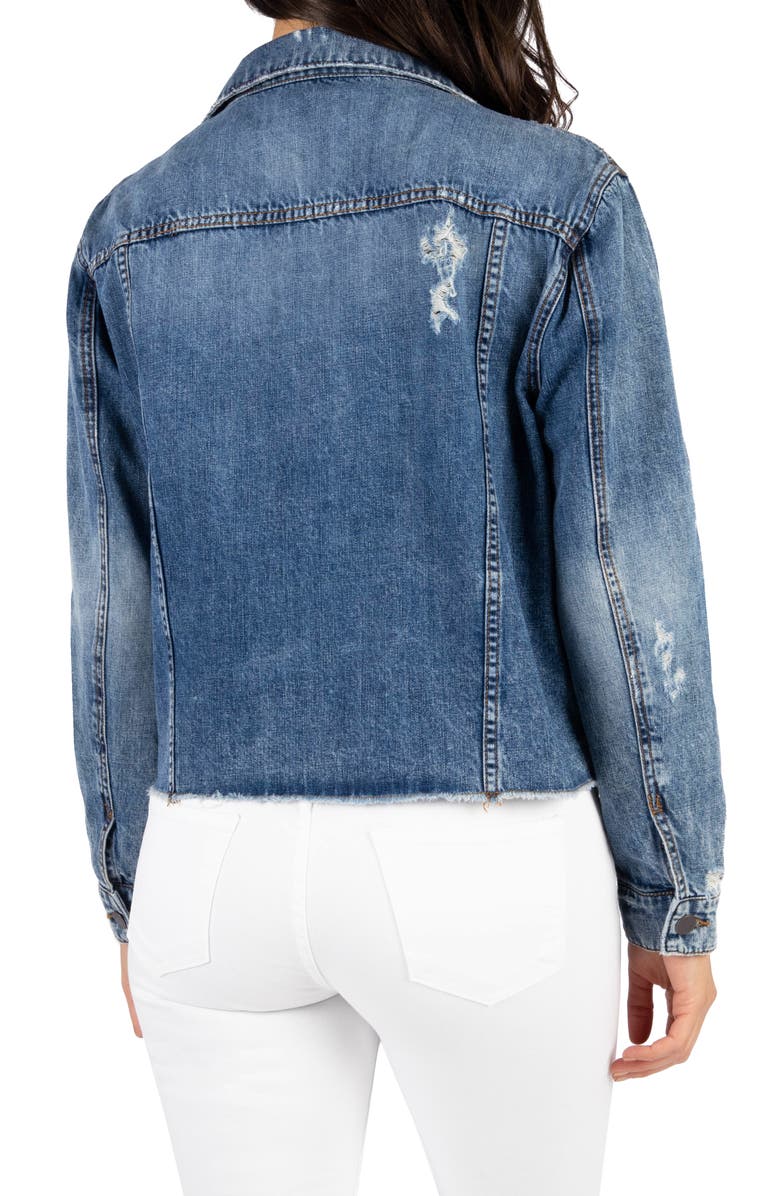 KUT from the Kloth Julia Crop Denim Jacket, Alternate, color,
