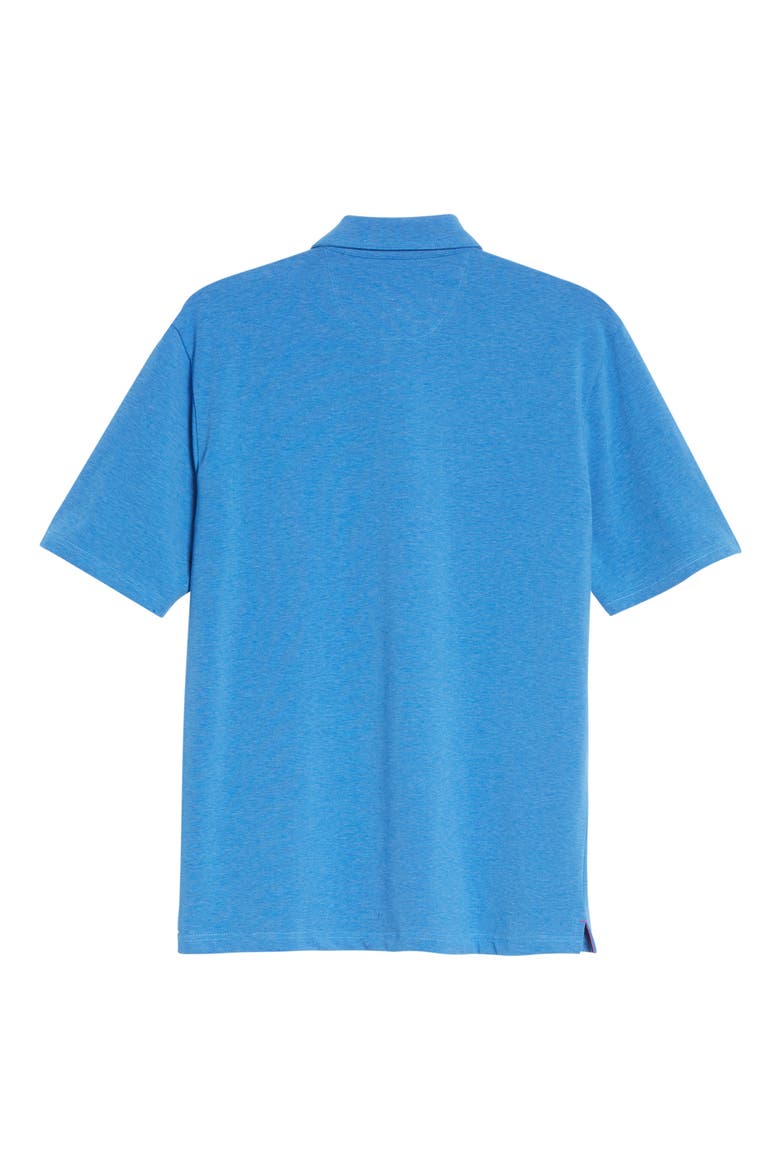 Heathered Original Regular Fit Polo, Alternate, color, RIPTIDE