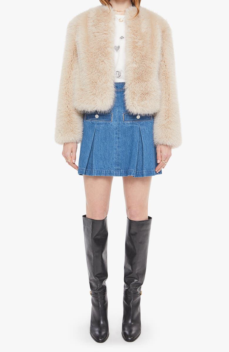 MOTHER The Polar Opposite Faux Fur Jacket, Alternate, color, Counter Culture