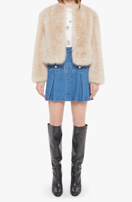 Mother The Polar Opposite Faux Fur Jacket In Neutral
