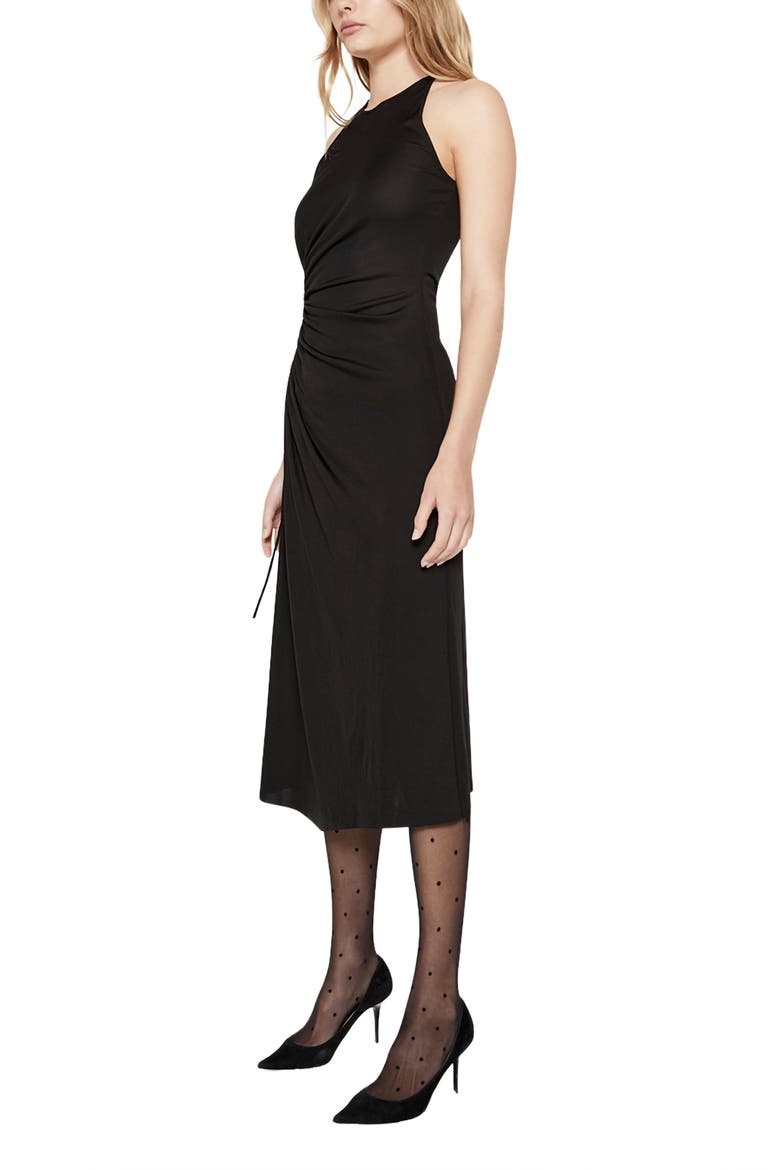 Mimosa Cutout Sleeveless Midi Dress, Alternate, color, BLACK