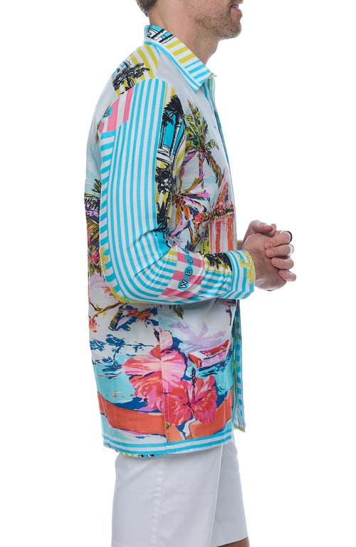 Ranee's Ranees Linen & Cotton Long Sleeve Resort Shirt