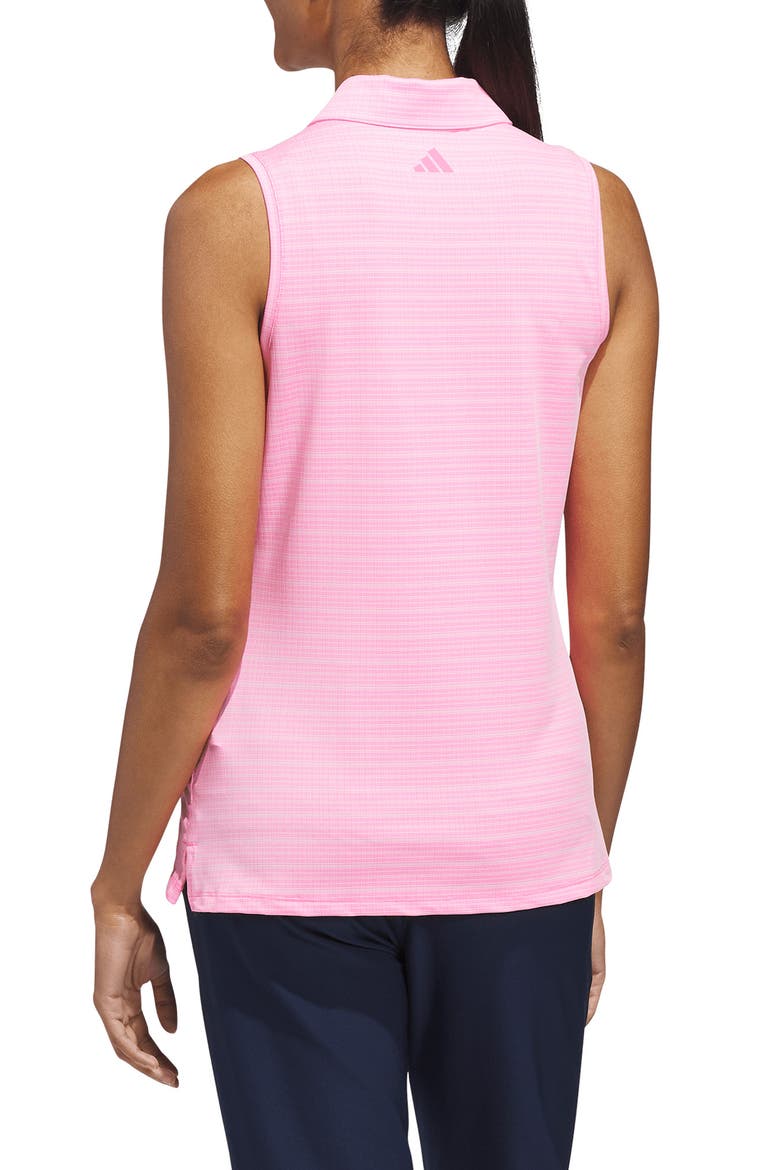 Performance Sleeveless Jacquard Polo, Alternate, color, LUCID PINK